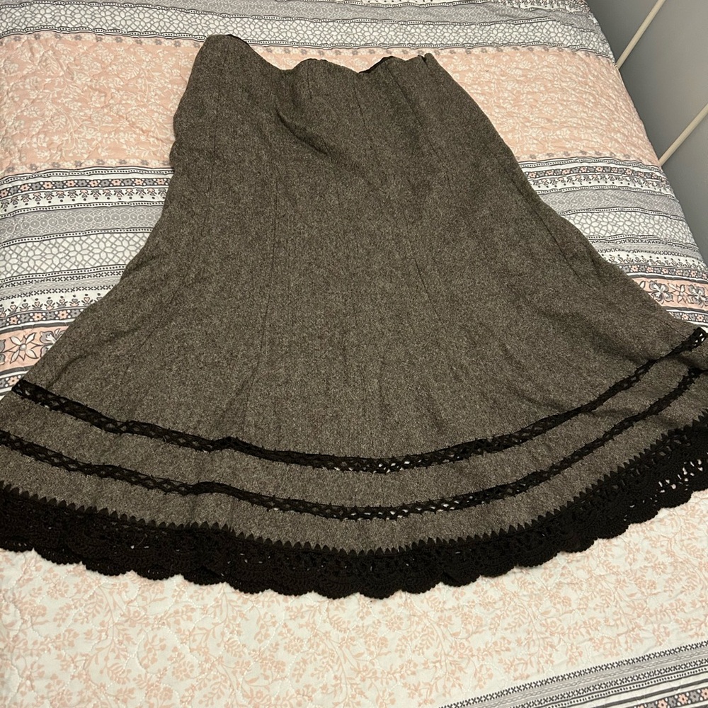 Vintage, Talbots Brown  Maxi Skirt Much More Beautiful In Person.
